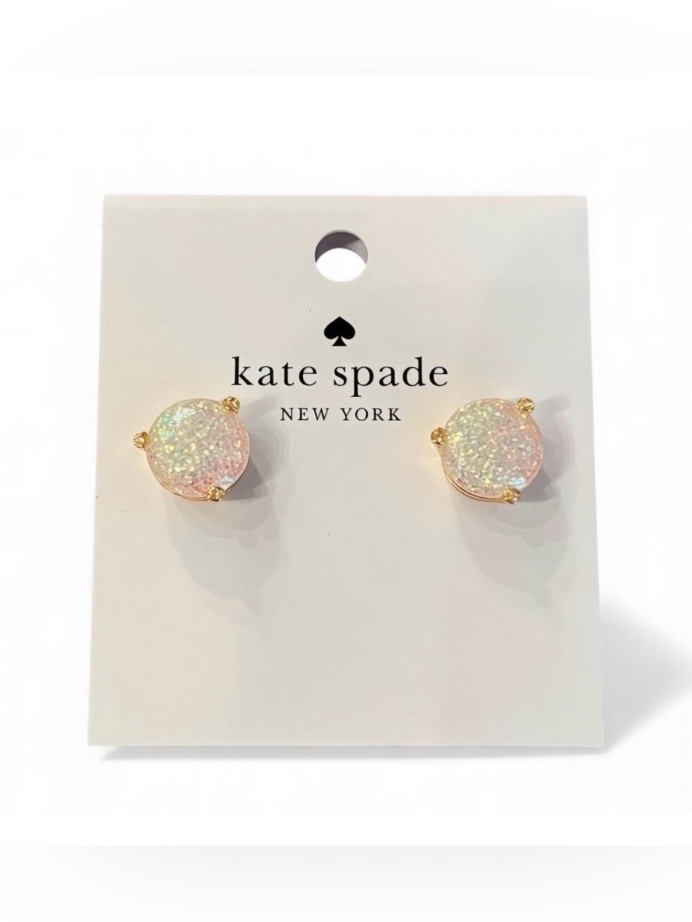 Kate Spade Rise and Shine Opal Glitter Studs - New $49